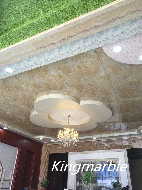 The kingmarble pvc marble wall sheets for decoration