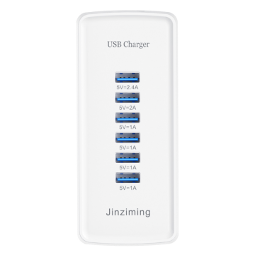 USB-Telefon-Tischladegerät 5V2.4A 6-Port 30W