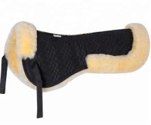 Sheepskin horse saddle pad