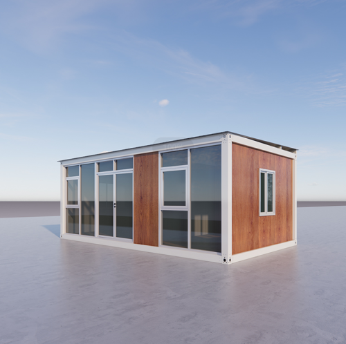 Rumah wadah flatpack prefab modern dibuat