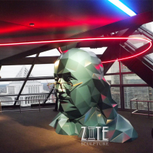 Indoor decoration art resin fiberglass franklin bust statue