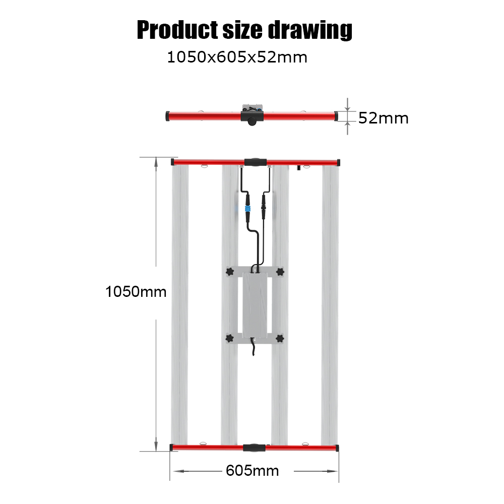 Το νεότερο 400W υδροπονικό Dimmable LED Grow Light