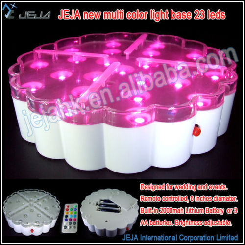 Hot-selling Rechargeable battery RGB LED Light Display Base for Sale