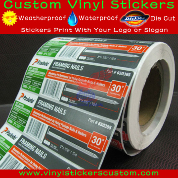 Custom weather resistance barcode label