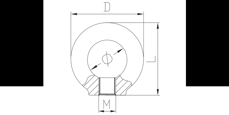 Rigging G80 alloy steel lifting point eye nut for lifting