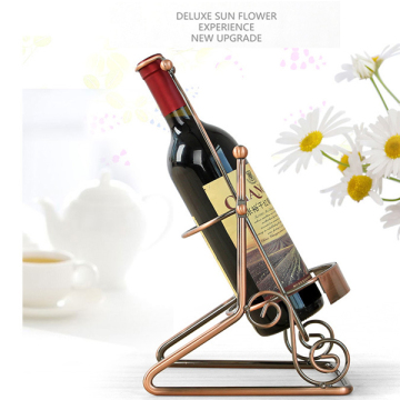 Iron metal wine bottle rack shelf