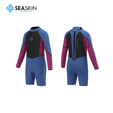 Traje de natación de la cremallera de los niños de Seakkin 2 mm