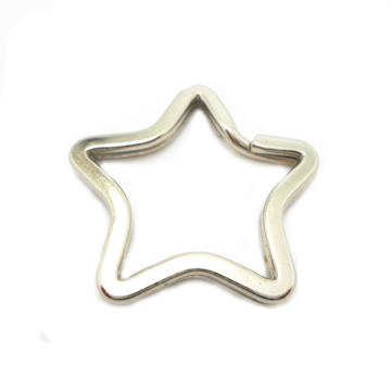 Fashion High Quality Metal Supplie Heart Shaped Split Ring