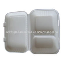 Biodegradable Box, Made of Bagasse, Take-away Usage, Compostable/Eco-friendly