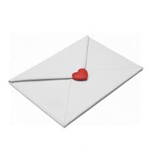 White Love A4 A4 Envelop Clutch Magnet Document Bag