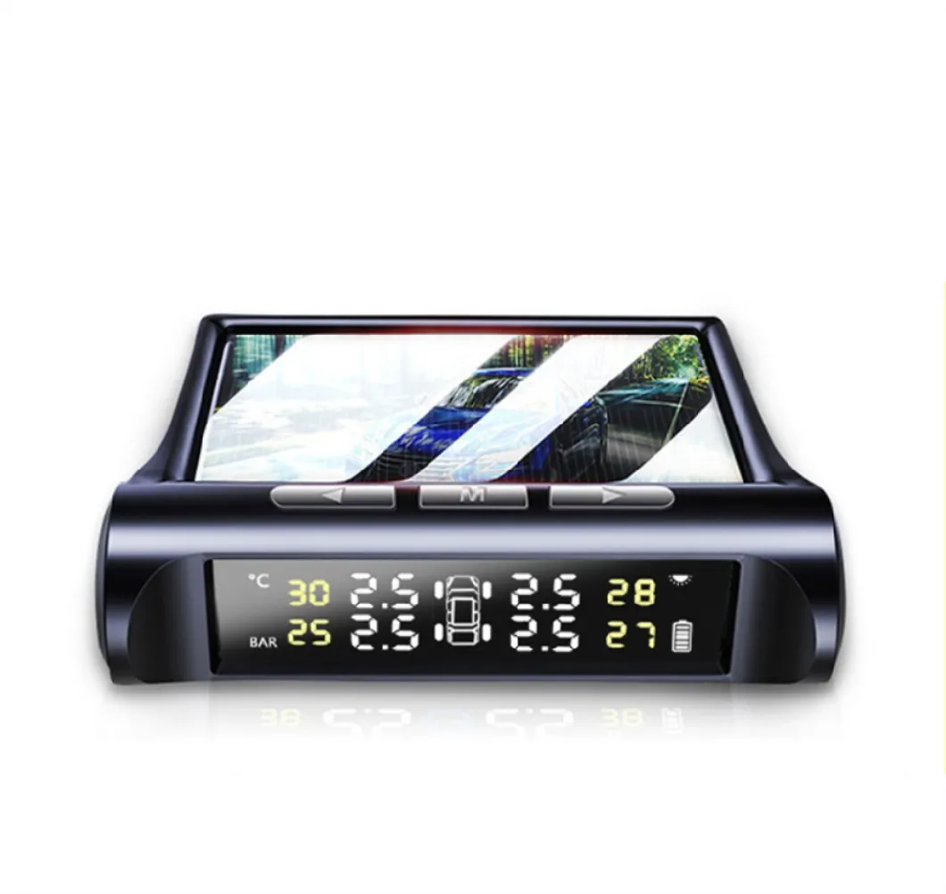 Smart Car TPMS Tyre Pressure Monitoring System Solar Power Digital LCD Display Auto Security Alarm Systems Tyre Pressure