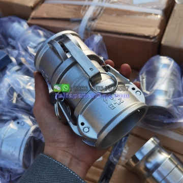 2\" Female Camlock x 2\" Female Camlock Type DD Coupler Stainless Steel Cam and Groove Fitting