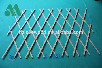 flexible bamboo fence/plywood slat fence/extendible slat fence/slat bamboo fence