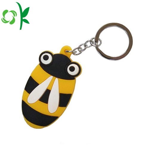 Bán buôn tùy chỉnh Silicone mềm Keyring 3D PVC Keychain