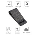 Carbon Fibre Silver Money Clip voor kaart houden