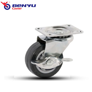 Durable Black Industrial Casters with Locking