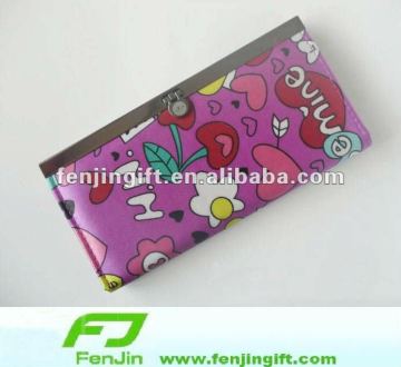 printed frame coin purse