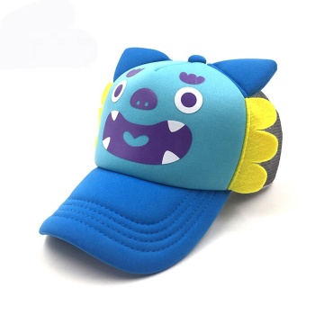 Custom Cartoon Anime Monster Polyester Mesh Trucker Cap for Kids