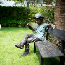 garden decorations metal craft thai bronze statues for children statues