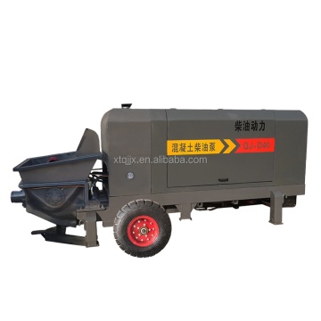 High Efficient Stationary Diesel Concrete Pump Grout Pump Trailer for Construction Contracts