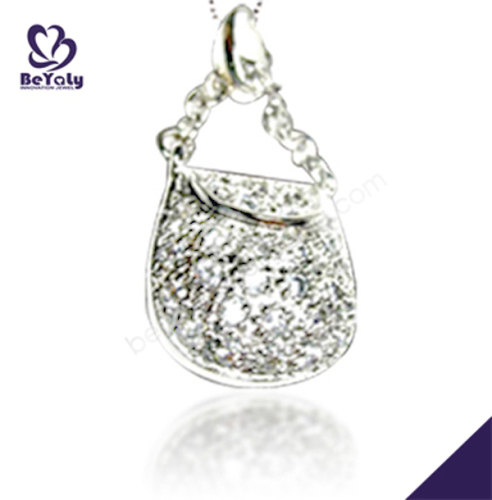 Custom design silver handbag pendant designs