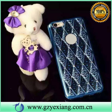 Yexiang design leopard TPU with diamond case for Samsung galaxy A510