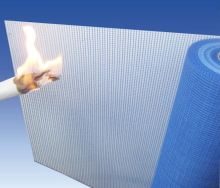 Fire proof fiberglass mesh