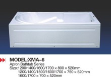 Popular in Europe white square bath crock with skirts