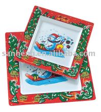 Melamine square fruit dish set