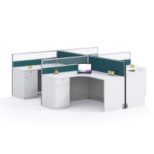 Multi-User Co-Working Cubicles and Partition Desks for Employee Computers