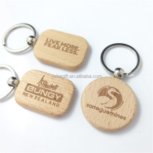 Custom DIY Wooden Key Tags with Split Ring Key Chains