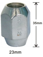 35mm standard acorn lug nuts
