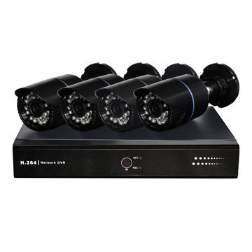 1.3MP 4CH NVR Kits with built in POE Switch, P2P Function, 1pcs NVR and 4pcs IP Camera