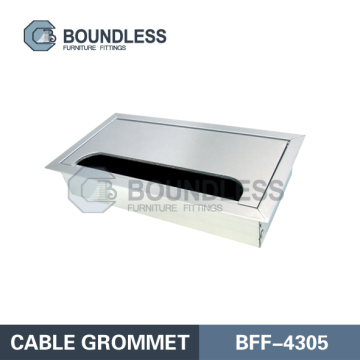 Desktop Aluminum Alloy Cable Grommet/ Square wire box