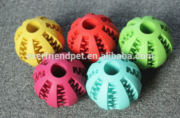 rubber toys dog teeth ball with CE certificate dog toys ball throw