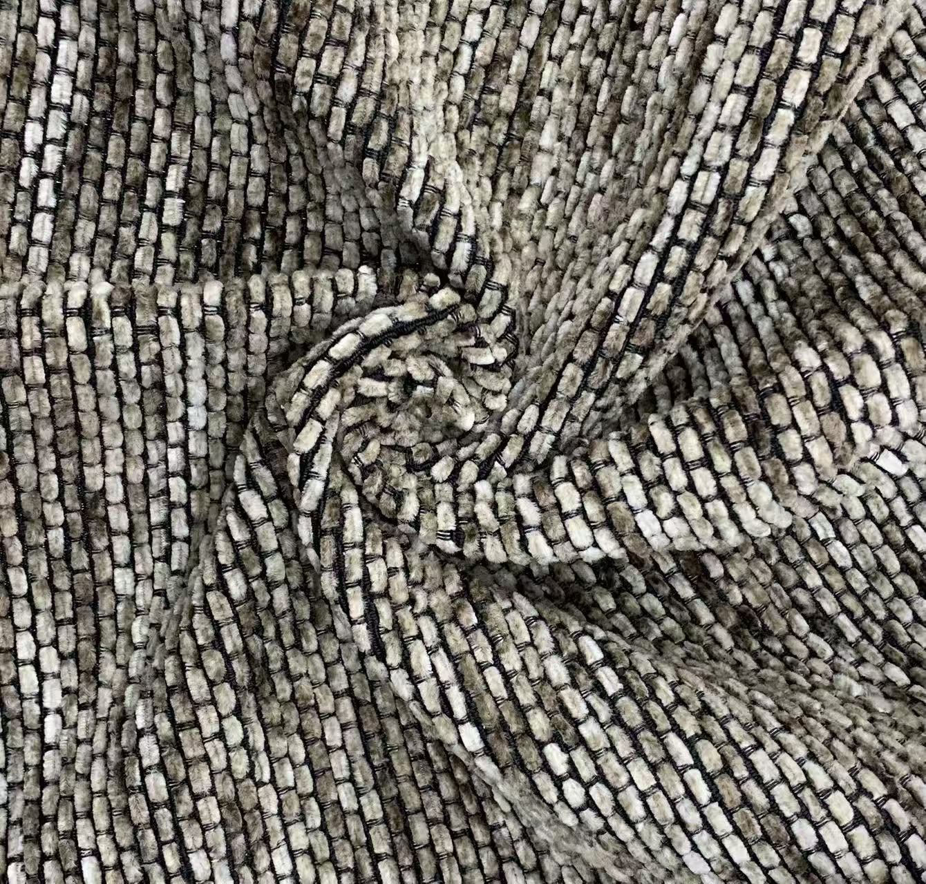 100% полиестерски отпорен на абразија внатрешен шанил ткаенина 100% Polyester Abrasion Resistant Indoor Chenille Fabric