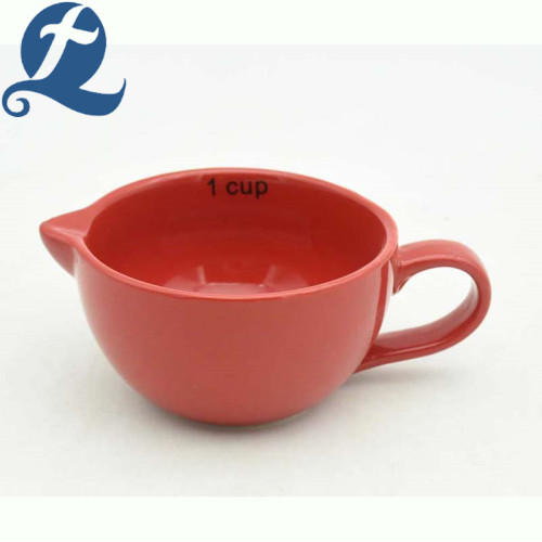 High quality design household measuring ceramic cups