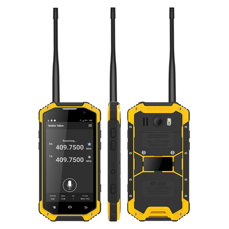 4.7 Inch IP68 Waterproof UHF/VHF Radio Rugged Walkie Talkie Smartphone with NFC Function