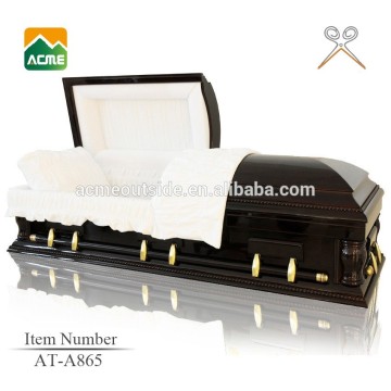AT-A865 luxury wooden cremation casket