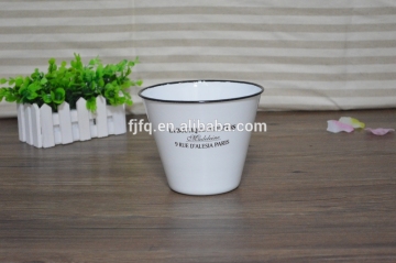 High quality dia16cm enamel Flowerer Pot Standing Vase