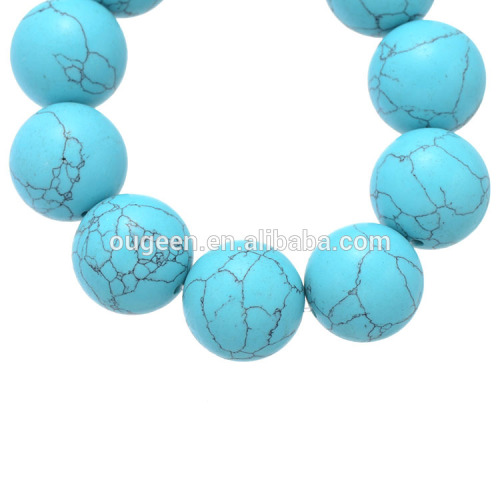 Turquoise Round Stone Beads Loose Strand Precious Stone Jewelry Beads