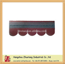 Half round asphalt shingle /with 5 fish scales asphalt shingle