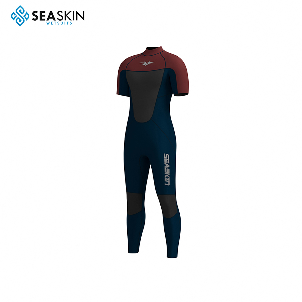 Lelaki Seaskin Basah Zip Kembali Dalam Air Cold Scuba Diving Suit 3mm Wetsuit Neoprene