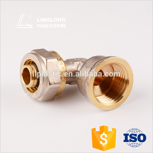 Compression fittings brass female elbow