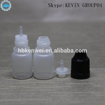 mini PE comestic bottle essential oil bottle with childproof evident cap 5ml bottle