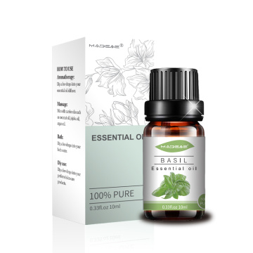 Huile de massage d&#39;huile de basilic pure 100% naturelle naturelle