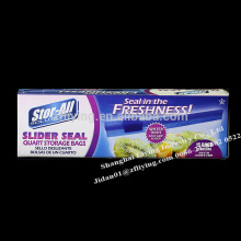 Poly slider seal bag, quart strorage bags, 15pcs/box