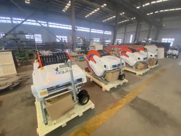 Land saving, resource saving, and energy-saving sprinkler irrigation machines Aquago 40-120