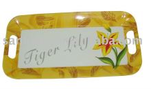 melamine tray with handle