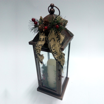 Holiday Series Metal Hurricane Light Home Lantern